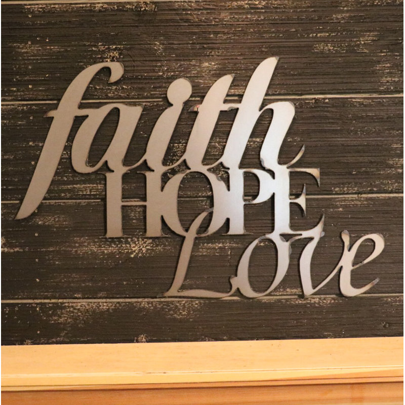 Winston Porter Faith, Hope, Love Wall Décor Wayfair